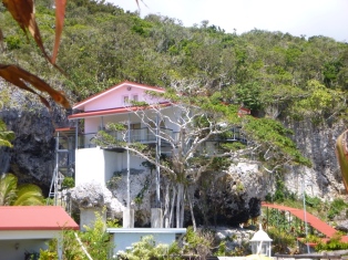 An unusual home built into the rock